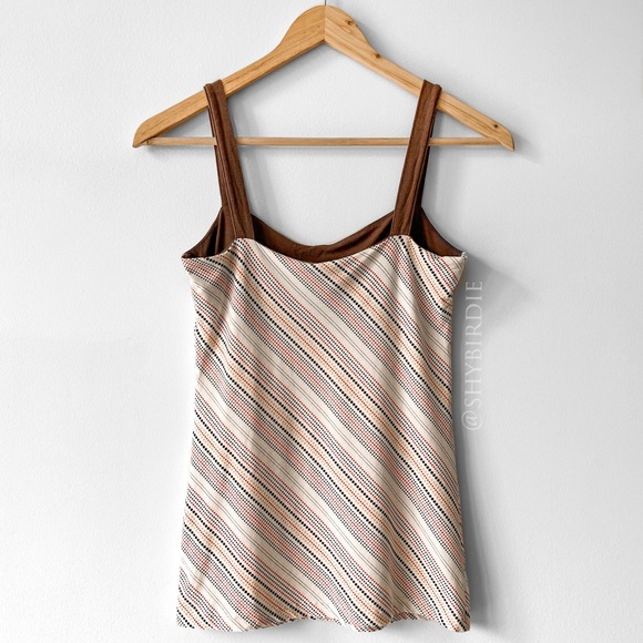 Retro Camisole Top in Zig Zag Dot Print - Picture 3 of 14